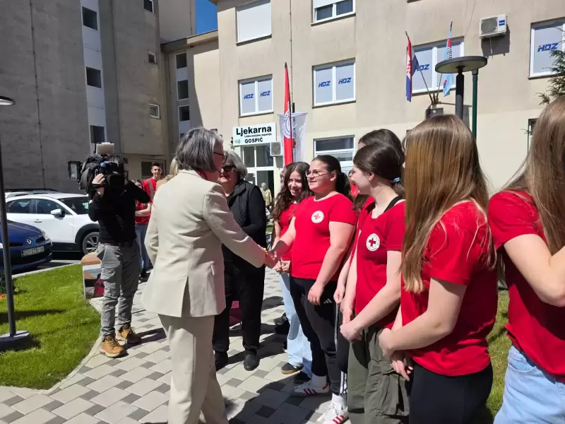 Predsjednica IFRC-a Kate Forbes u posjeti Gospiću: Humanost na zahtjevnom ličkom terenu